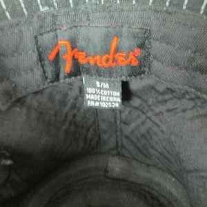 Fender Accessories - Fender Fedora Hat Stripes Black S/M Guitar Fender Accessories - Fender Fedora Hat Stripes Black S/M Guitar